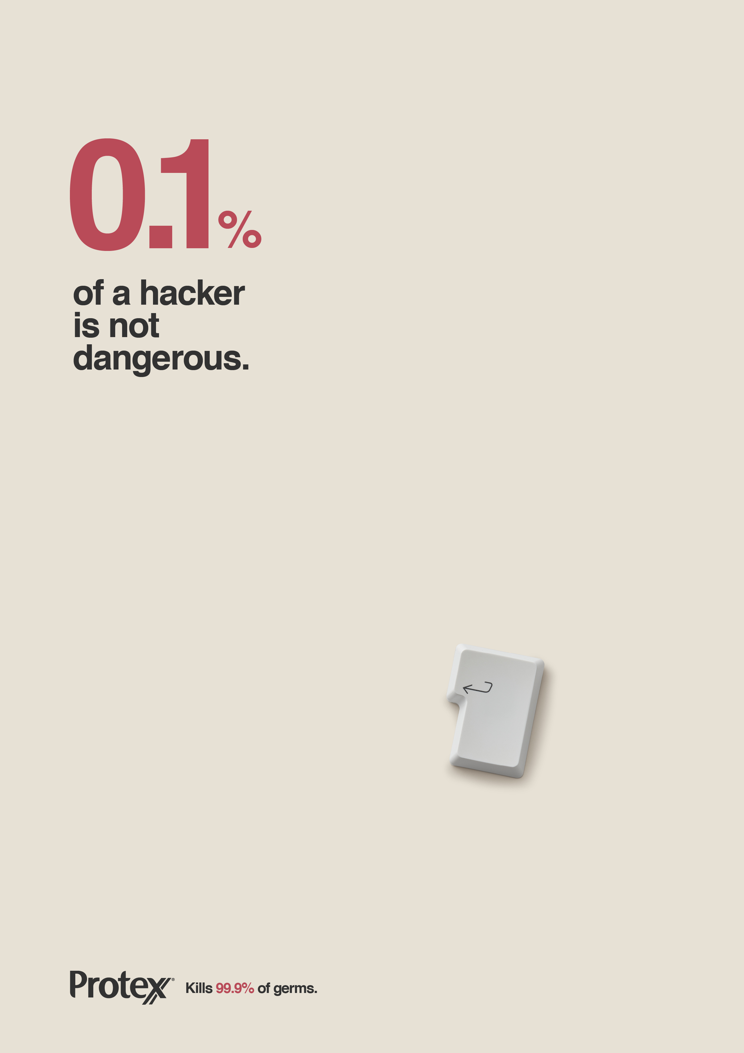 Protex抗菌洗手液創意平面廣告策劃設計-黑客篇