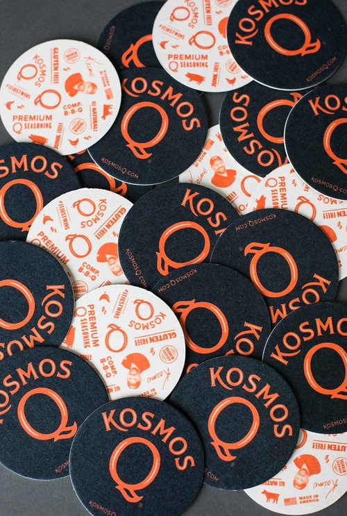 Kosmos Q專業燒烤餐飲與用品品牌視覺識別VIS設計,圍繞Q字母的設計