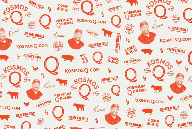 Kosmos Q專業燒烤餐飲與用品品牌視覺識別VIS設計,圍繞Q字母的設計