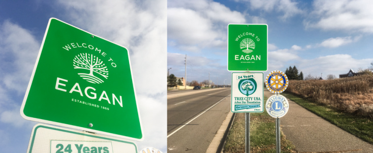 伊根市城市品牌形象重塑設計logo設計vi設計，抽象綠色大樹圖形