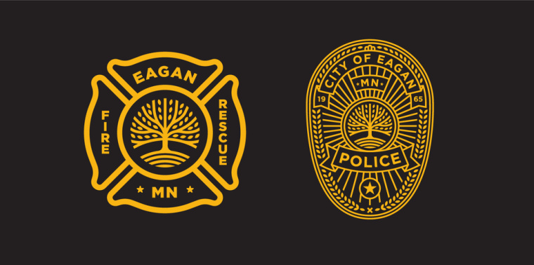 伊根市城市品牌形象重塑設計logo設計vi設計，抽象綠色大樹圖形