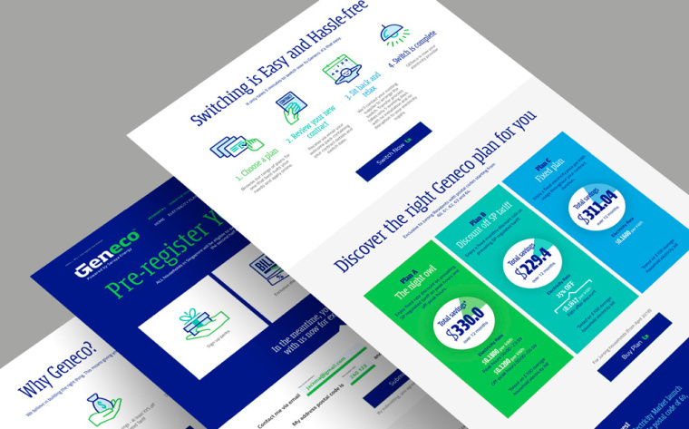 Geneient 電力能源公司品牌logo設計vi形象設計