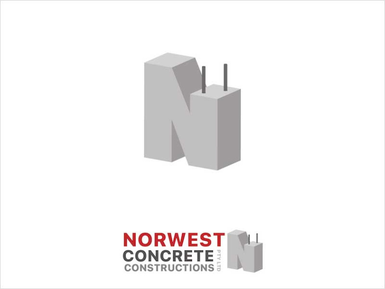 Norwest混凝土建筑標志設計-上海標志設計公司