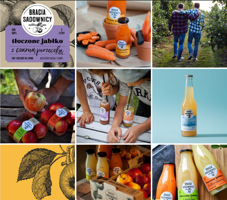 手繪藝術(shù)風(fēng)Studio Otwarte 壓榨純果汁包裝設(shè)計