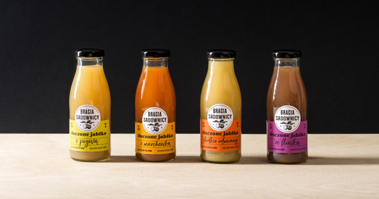 手繪藝術(shù)風(fēng)Studio Otwarte 壓榨純果汁包裝設(shè)計