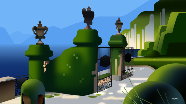 上海設(shè)計公司欣賞：后院立體風(fēng)景插畫設(shè)計