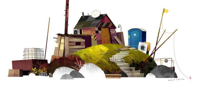 上海設(shè)計公司欣賞：后院立體矢量插畫設(shè)計