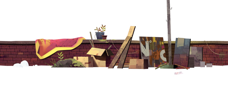 上海設(shè)計公司欣賞：后院立體矢量插畫設(shè)計