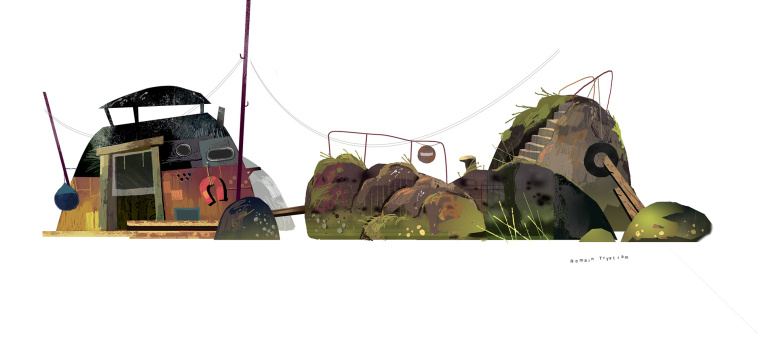 上海設(shè)計公司欣賞：后院立體矢量插畫設(shè)計