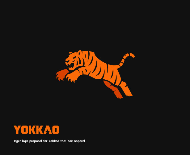 上海logo設(shè)計：28個現(xiàn)代和負空間標(biāo)志logo設(shè)計-老虎logo