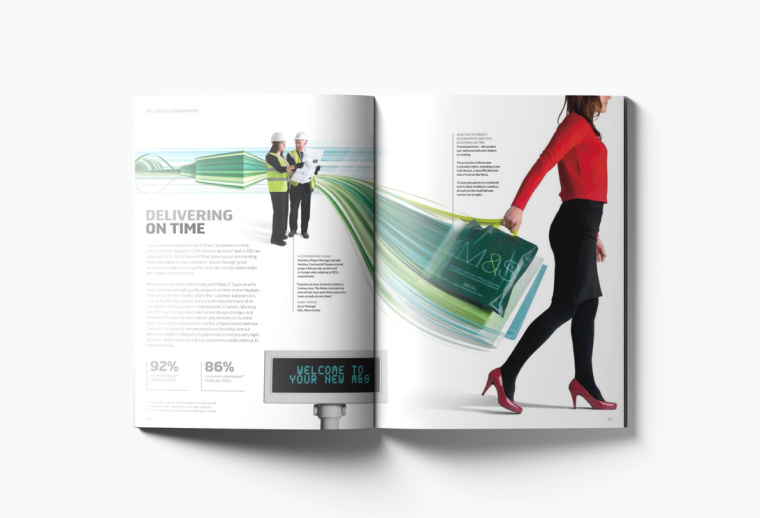 WATES 物流貨運工業集團年報畫冊設計“速度線條”篇