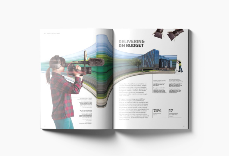 WATES 物流貨運工業集團年報畫冊設計“速度線條”篇