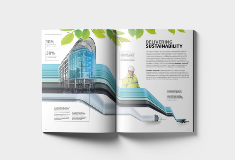 WATES 物流貨運工業集團年報畫冊設計“速度線條”篇