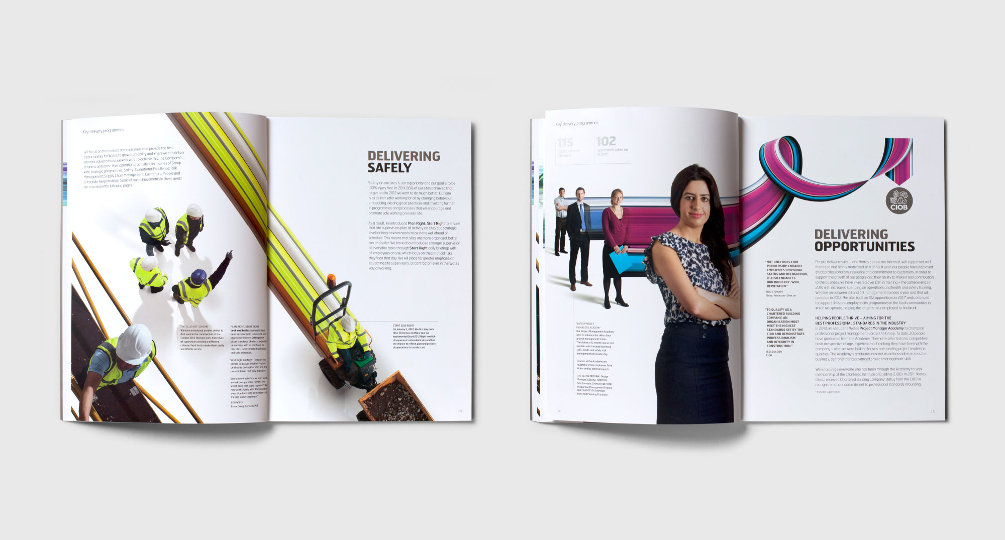 WATES 物流貨運工業集團年報畫冊設計“速度線條”篇超精圖