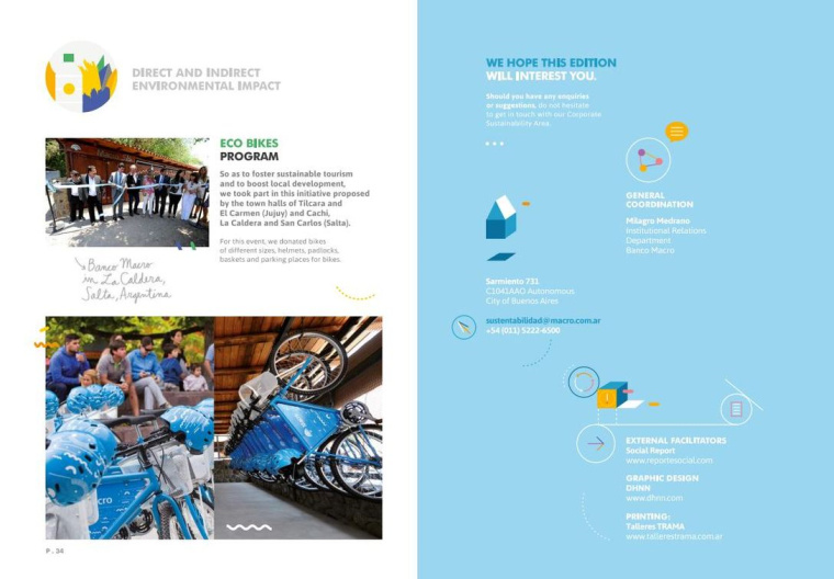 Macro銀行宣傳冊設計欣賞，時尚扁平插畫風格