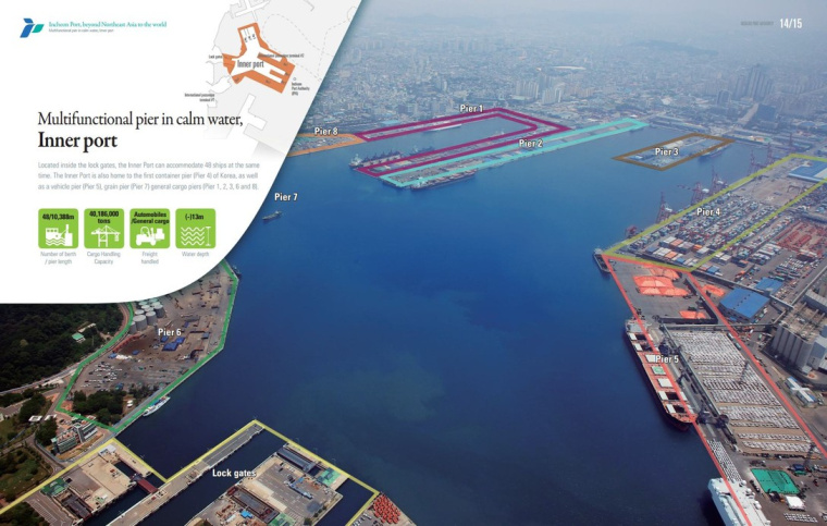 ICPA海運貨運宣傳畫冊設(shè)計欣賞，以logo圖形為版式元素