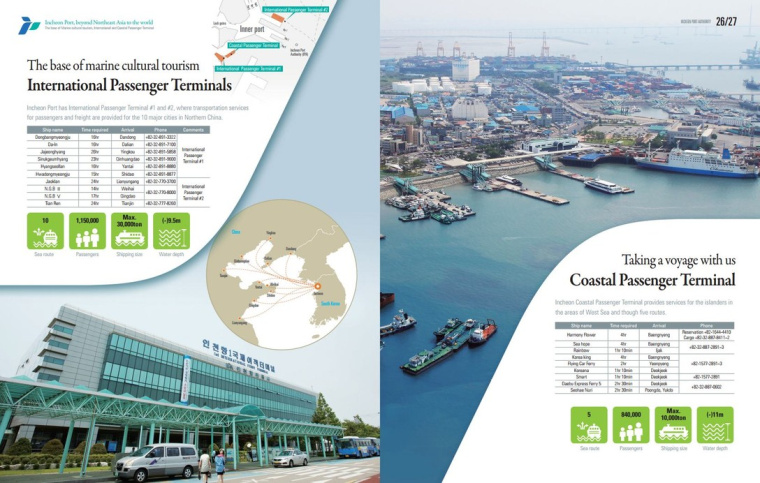 ICPA海運貨運宣傳畫冊設(shè)計欣賞，以logo圖形為版式元素