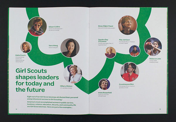 女孩童子軍宣傳冊(cè)設(shè)計(jì)