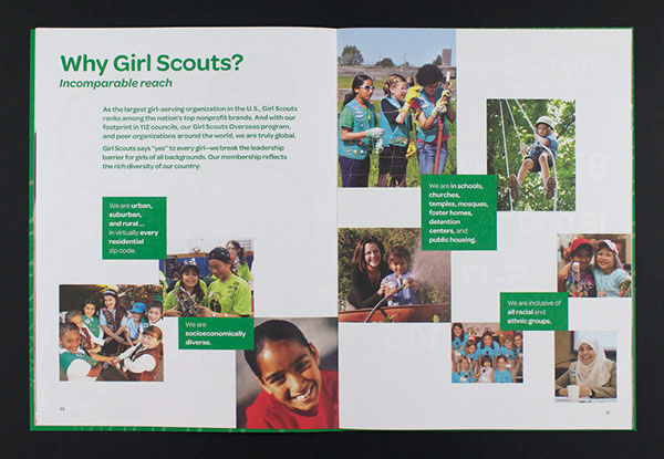 女孩童子軍宣傳冊(cè)設(shè)計(jì)