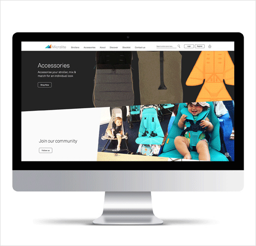Micralite嬰兒旅行車童車新品牌形象設計-網站設計