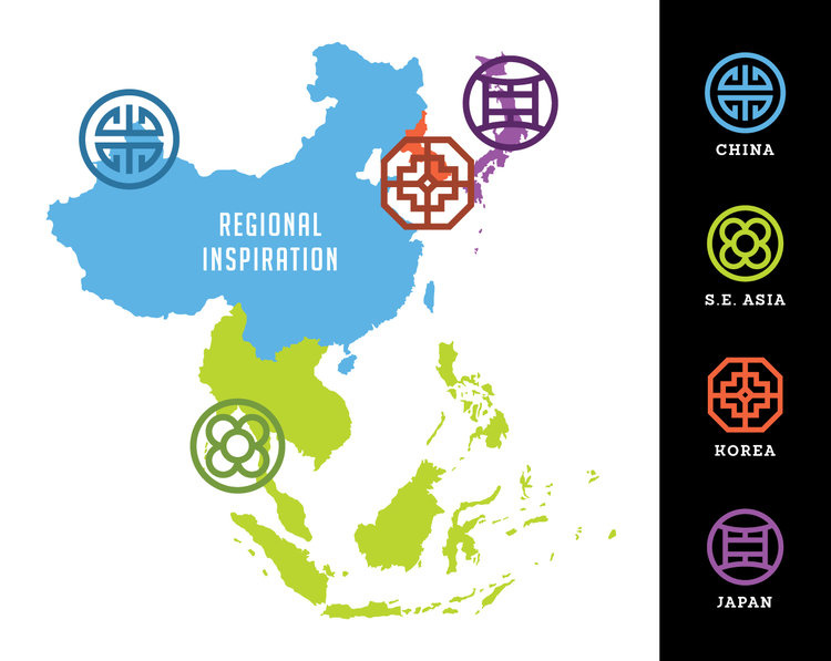 用一種文化在世界各地享受美食之旅，One Culture Foods調味品與杯面包裝設計