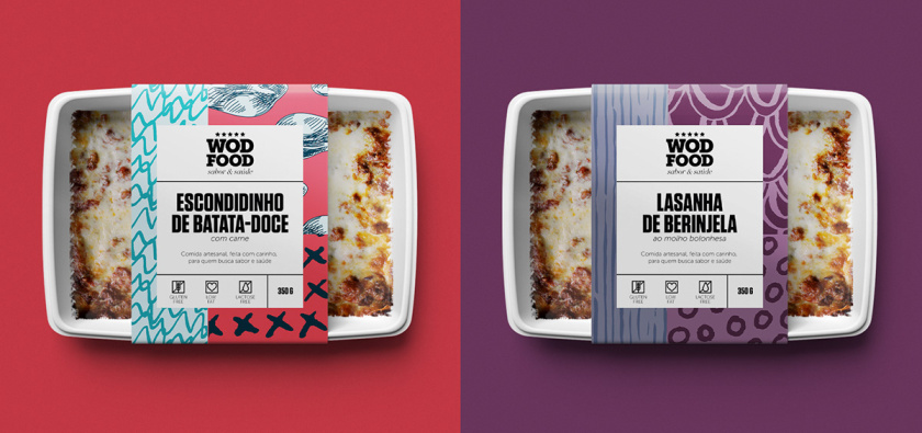 WOD健身營養(yǎng)餐食品包裝設(shè)計，突出健康、新鮮與手工制作