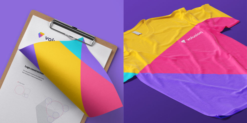 美麗和創(chuàng)意的平面設計想法-Volusion品牌logo設計vi設計