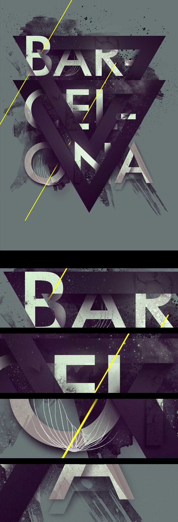 另類前衛(wèi)藝術(shù)風(fēng)格創(chuàng)意海報(bào)設(shè)計(jì)靈感-BARCELONA