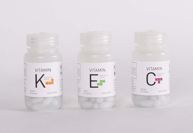 藥品包裝設計靈感-Healthwize維生素包裝設計