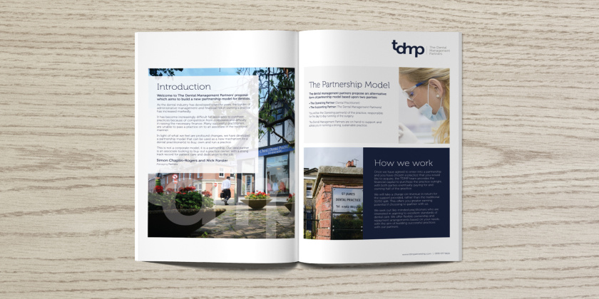 TDMP牙科診所伙伴關(guān)系宣傳冊(cè)設(shè)計(jì)