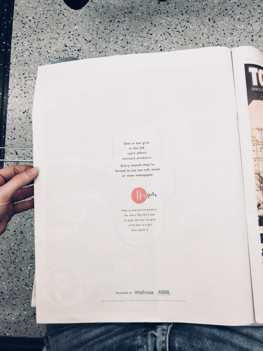 《嘿，女孩》（Hey girls）衛生墊公益廣告創意營銷