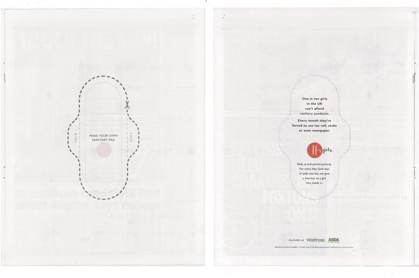 《嘿，女孩》（Hey girls）衛生墊公益廣告創意營銷