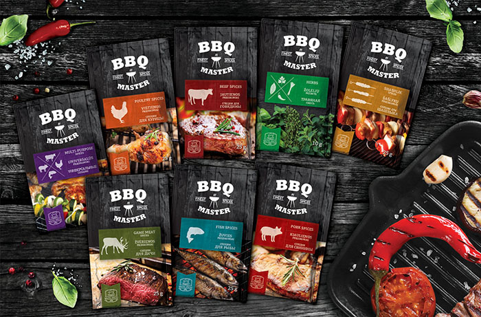 BBQ 燒烤調味料調味品系列產品包裝設計-上海包裝設計公司