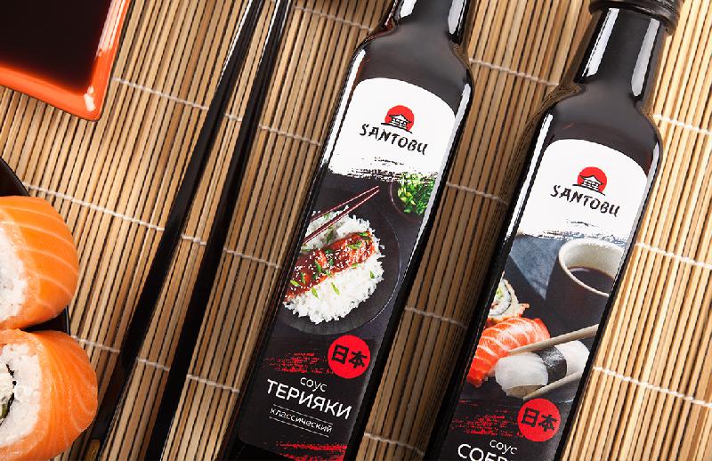 Santobu日本料理調料品包裝設計，展現日本烹飪藝術