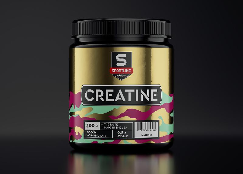 Sportline運動營養補充劑包裝設計，金屬風+多彩色，展現運動活力