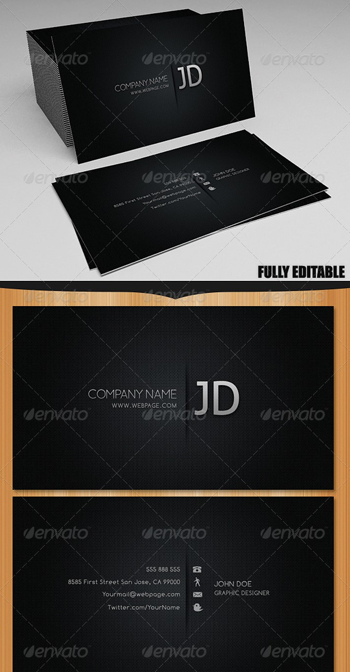 10個最佳名片設計理念-黑色名片