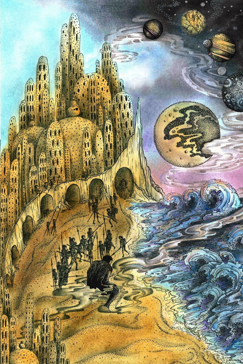 平面設計中的超現實主義-沖突的尺寸插畫設計