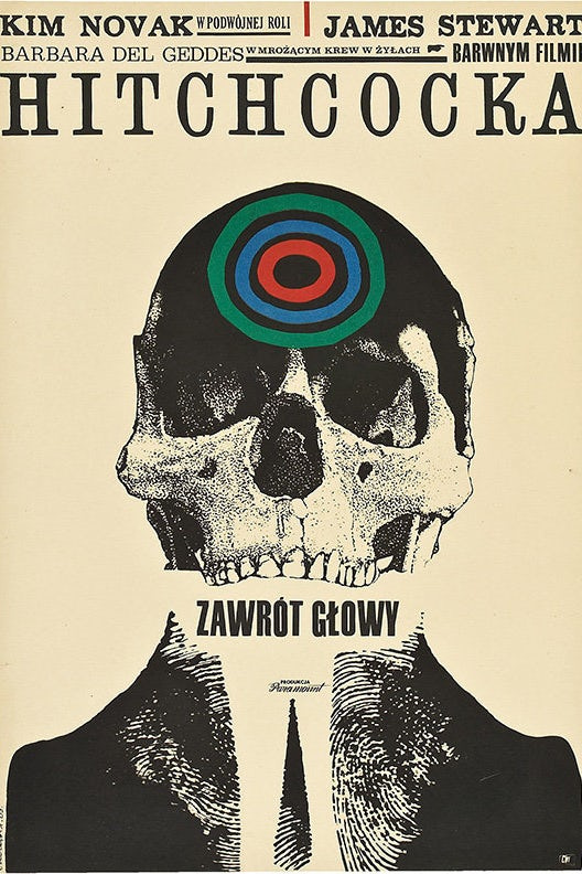 平面設計中的超現實主義-超現實主義海報設計-令人不安的單色頭骨與鮮明的顏色poppage