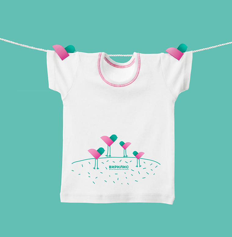 Virilis嬰兒兒童醫(yī)療保健母嬰服務(wù)醫(yī)院品牌形象設(shè)計(jì)與VIS系統(tǒng)設(shè)計(jì)，小鳥+心形設(shè)計(jì)