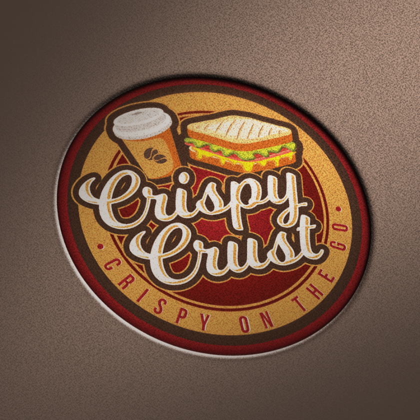 現代徽標logo設計-咖啡和徽標上的三明治徽標logo