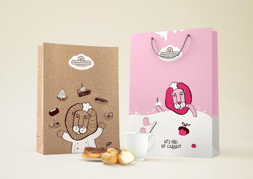 Nevsky Bereg 面包蛋糕點(diǎn)心包裝設(shè)計(jì)”快樂的獅子“插畫篇-上海食品包裝設(shè)計(jì)公司