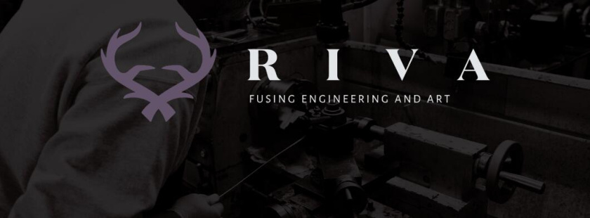 精密珠寶制造商Riva珠寶品牌logo設計-鹿角圖形logo