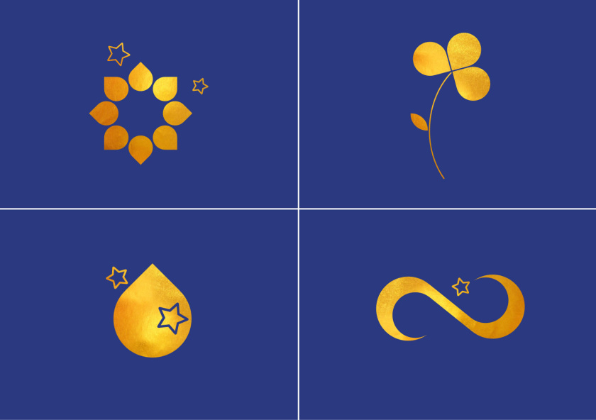 Magic Point 醫學美容整形醫院品牌形象全案策劃設計-基于徽標logo的插圖和圖標