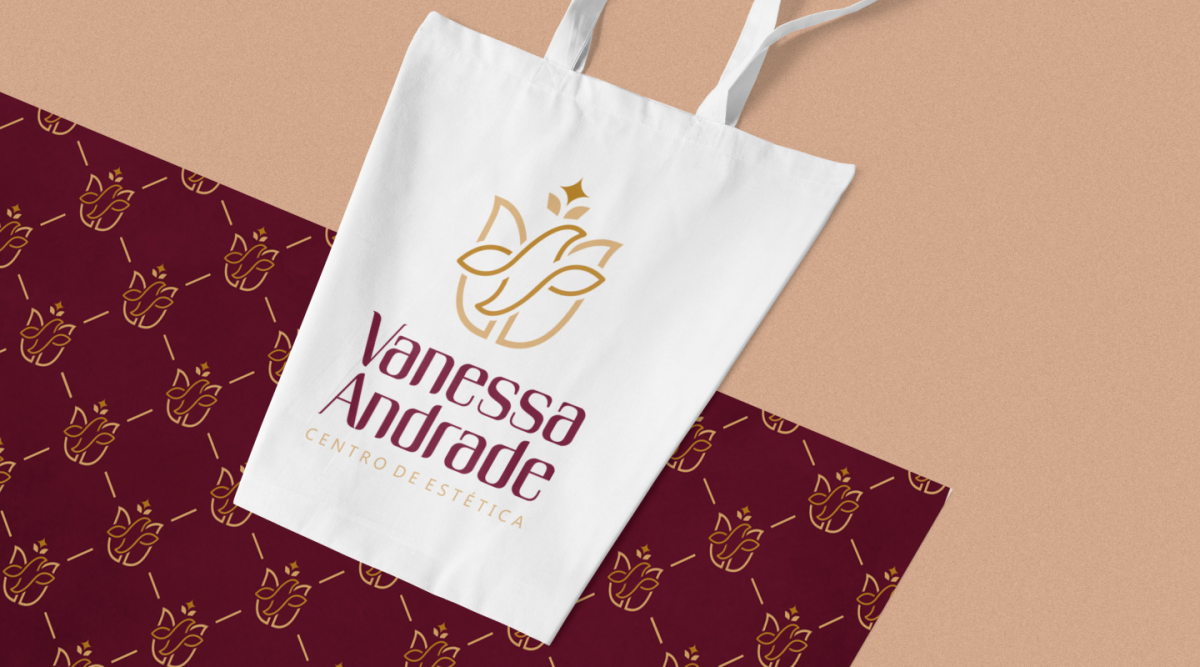 Vanessa Andrade 醫(yī)療美容機(jī)構(gòu)（醫(yī)美）品牌logo設(shè)計(jì)vi設(shè)計(jì)，花朵+蜂鳥