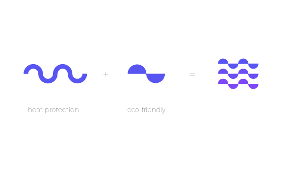 Preveco高科技涂料商標logo設計“流動的半圓”圖形