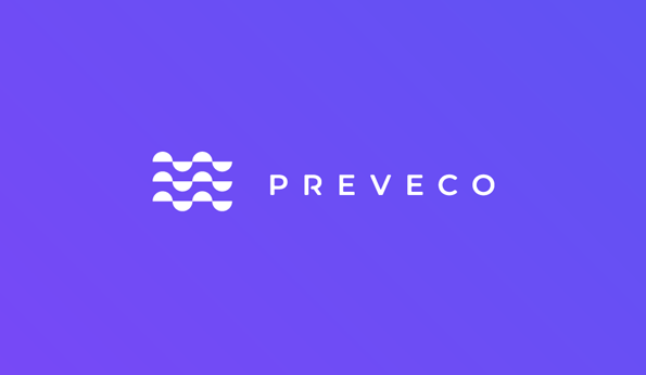 Preveco高科技涂料商標logo設計“流動的半圓”圖形