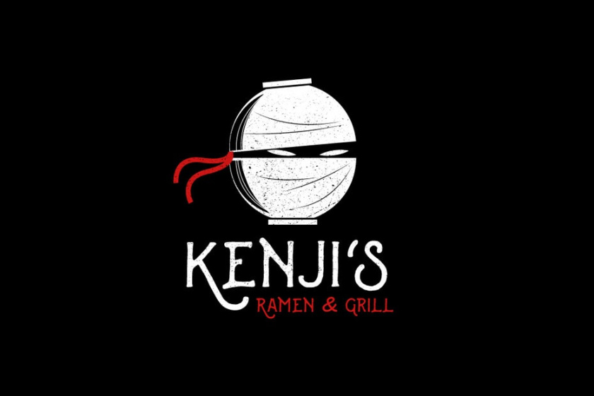 紅色logo- Kenjis Ramen Grill徽標logo設計