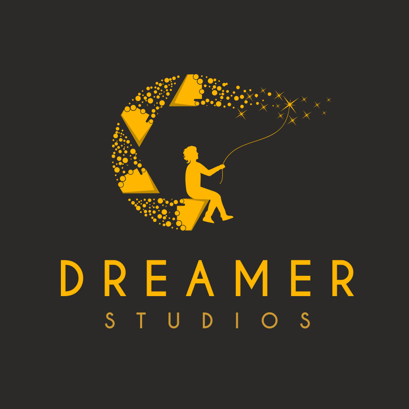 黃色logo設計- Dreamer Studios徽標logo設計