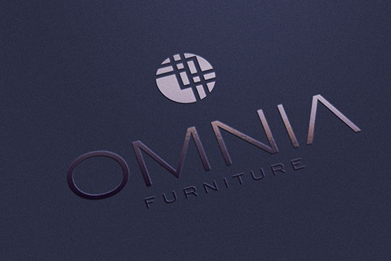 紫色logo設計- Omnia Furniture徽標logo設計