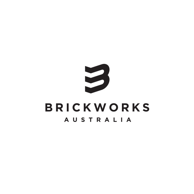 黑色logo設計- 澳大利亞Brickworks徽標logo設計